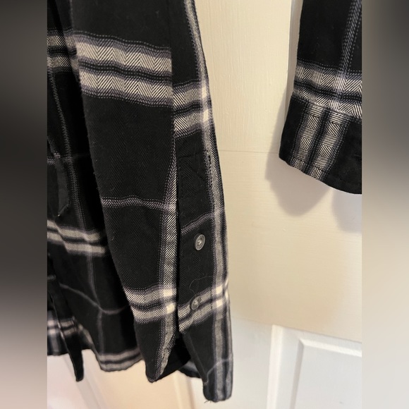 A&F Women’s Flannel Shirt Dress - XS Dark Blue - Picture 4 of 6